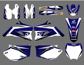 

0019 Motorcycle Team Graphic & Backgrounds Decal Sticker Kits for Yamaha YZ250F YZ450F 2006 2007 2008 2009
