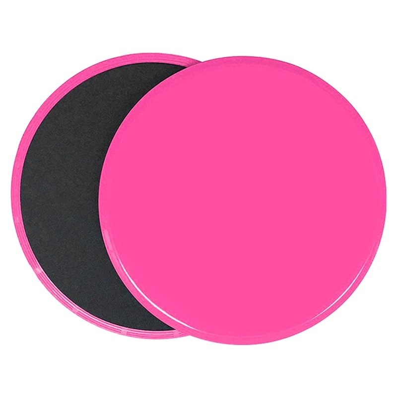 

2Pcs Fitness Gym Gliding Discs Slider Exercise Sliding Plate For Yoga Gym Abdominal Core Training Gym Equipment Pink