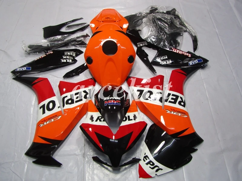 4 подарки ABS литья под давлением Полный обтекатели комплект Подходит для HONDA CBR1000RR 2012 2013 для детей возрастом 12, 13, 14, 15, 16 Repsol