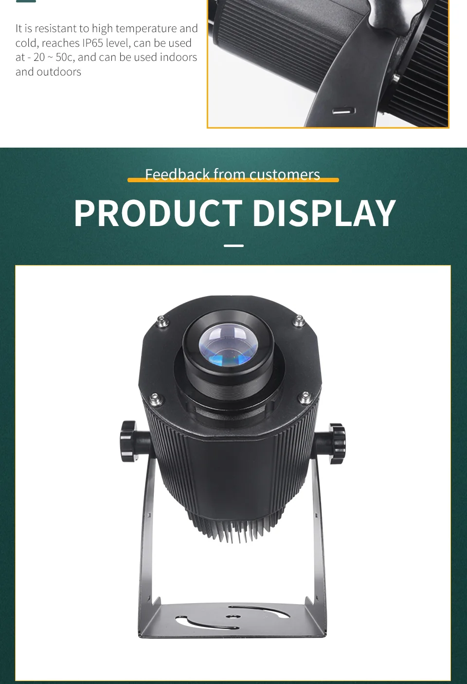 50W Led Waterproof Water Wave Light Dynamic Projection Waterproof Water Wave Pat