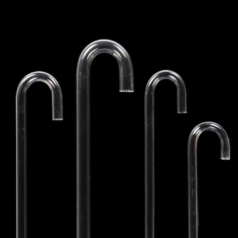 Acrylic Elbow Tube Aquarium Fish Tank Water Pumping Transparent Carbon Dioxide Refiner Diffuser Tube U-shaped Hard