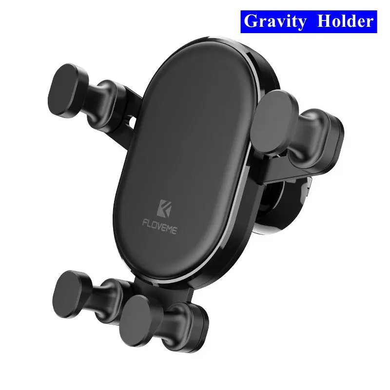 Gravity Holder Крепление для телефона роскошный Автомобильный держатель для телефона iPhone X XS 8 7 Plus лобовое стекло Автомобильное Крепление Телефон стоячая подставка автомобиль для samsung S9Telefon Tutucu держатель для телефона - Цвет: Gravity Holder