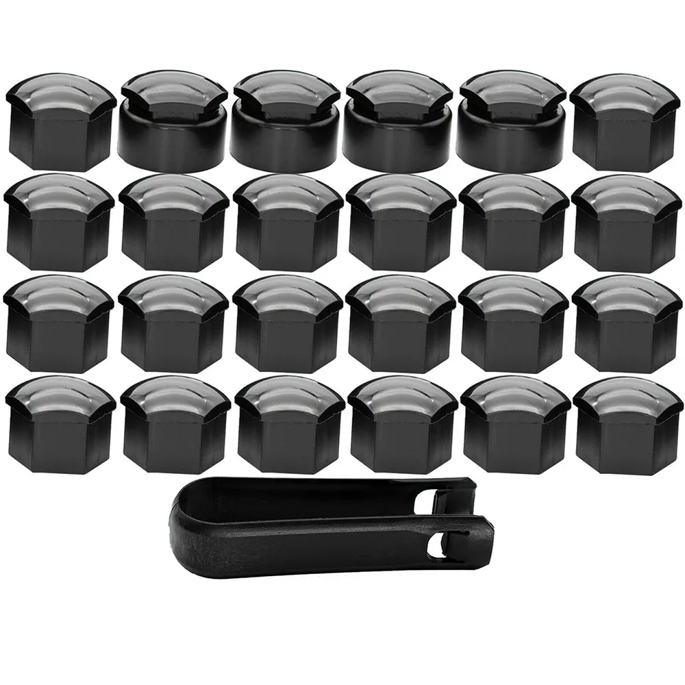 24pcs 17MM Car Wheel Cap Covers Wheel Nuts Bolt Trims Studs Plugs Auto Exterior Parts For Opel BMW Benz wheel center caps