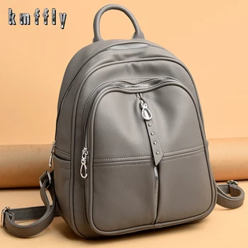 

WIinter Fashion Women Backpack High Quality PU Leather Backpack Women 2020 New Fashion Backpack Female Backpack School Bags