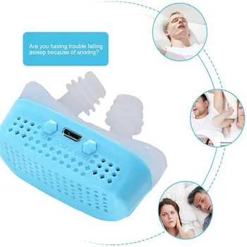 

Portable Electric Variable Speed Snoring Device ABS Stuffy Nose Respirator Anti-Fog PM2.5 Filter Nose Purification
