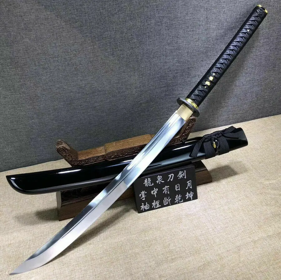Hand-Forging Sharp 1095Hgh Carbon Steel Blade Japanese Samurai Broad Knife Saber Sword Katana
