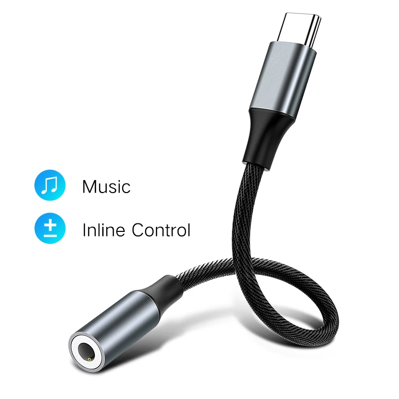 KSTUCNE type C 3,5 Jack наушники USB C до 3,5 мм AUX Наушники Адаптер для huawei mate 20 P30 pro Xiaomi Mi 6 8 9 SE аудио кабель