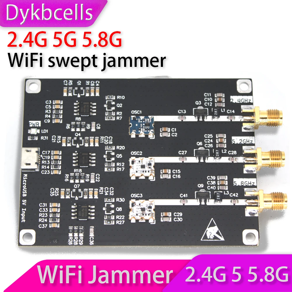 Dykbcells 3 в 1 2 4G 5 2G 8G Wi-Fi глушитель экран 4 ГГц раньше 8 Bluetooth предотвращение сигнала