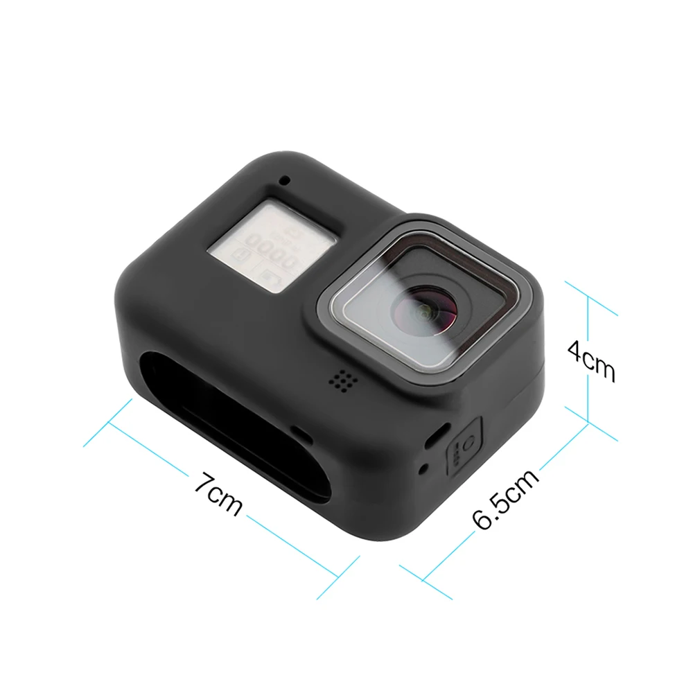 Для Go Pro аксессуары чехол для экшн-камеры защитный силиконовый чехол для GoPro Hero 8 черный/синий Hero camera