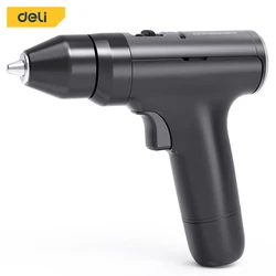 Deli – Mini perceuse électrique sans fil, batterie 3000mAh, Double vitesse, tournevis sans balais, perceuse sans fil, Kit d'outils rotatifs, accessoires de bricolage à domicile 