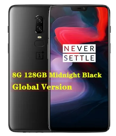 8G 128G Midnight OnePlus 6, 8 ГБ, 128 ГБ, Восьмиядерный процессор Snapdragon 845, AI, двойная камера 20 Мп+ 16 МП, разблокировка лица, Android 8, смартфон, мобильный телефон - Цвет: 8G 128G Midnight