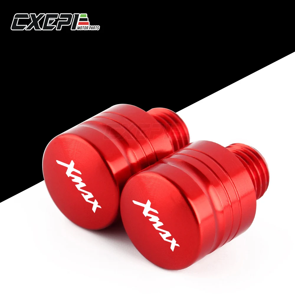 

New 2Pcs Universal Motorcycle M10X1.25 CNC Mirror Hole Plug Screw For yamaha xmax 300 xmax 250 xmax 400 logo xmax