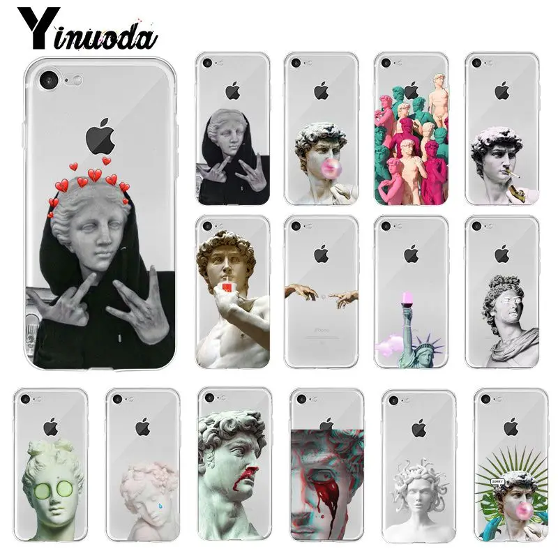 Yinuoda Альтернативная статуя Давид арт Модный чехол для телефона iPhone X XS MAX 6 6s 7 7plus 8