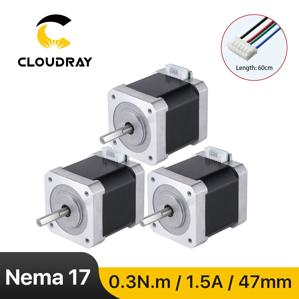 Шаговый двигатель Nema 17 42 мм 1 5 А 30 нсм 4 проводной кабель для 3D принтера|Шаговый