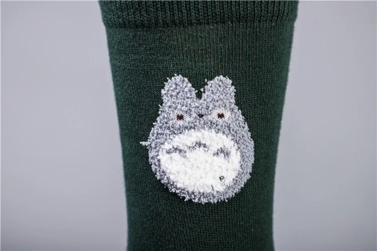 Носки с принтом аниме Tonari no Totoro Хаяо Миядзаки осенние женские хлопковые носки повседневные спортивные милые забавные мультяшные модные корейские носки