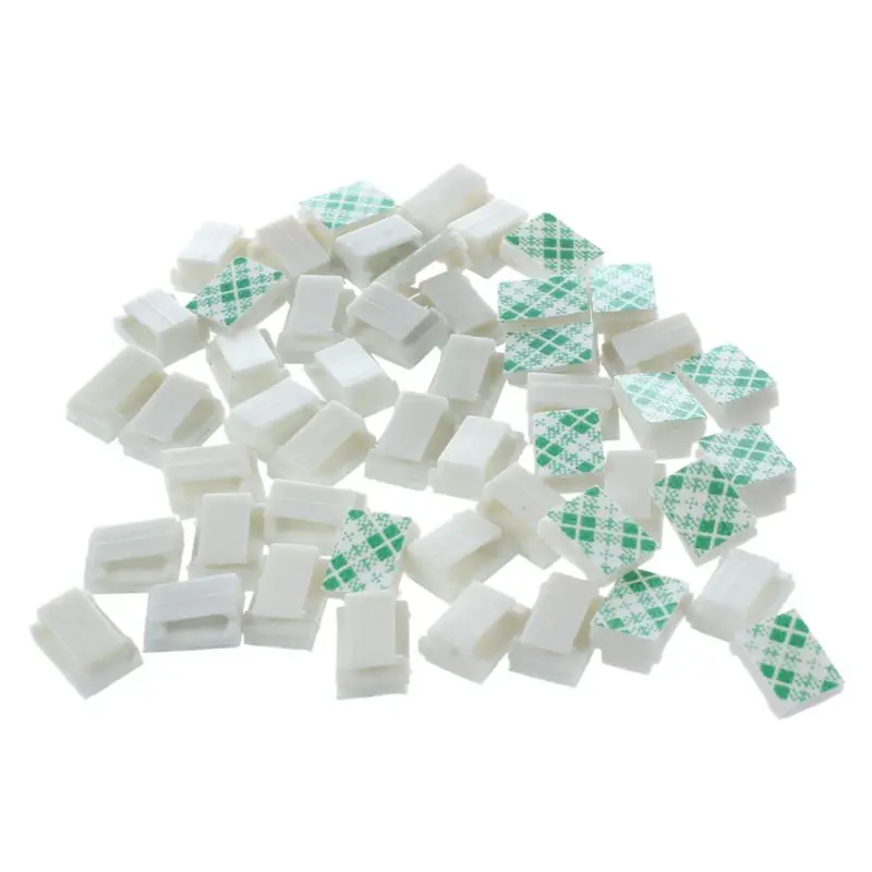 

Self-adhesive Wire Bundle Holder Tie Mount Clip 7 mm Width 50 Piece