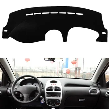 

For Peugeot 206 2004-2008 Dashboard Cover Dashmat Dash Mat Pad Anti-UV Sun Shade Instrument Cover Carpet Car Styling Accessories