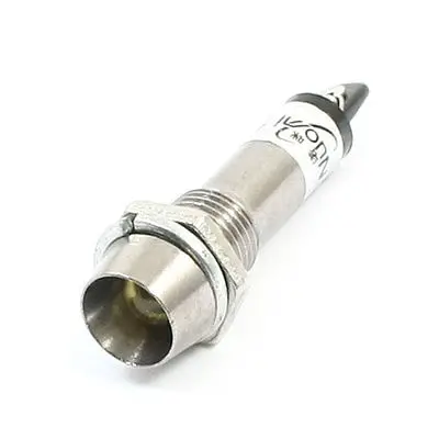 

DC12V 8mm Thread Yellow Bulb Power Signal Indicator Pilot Light Lamp