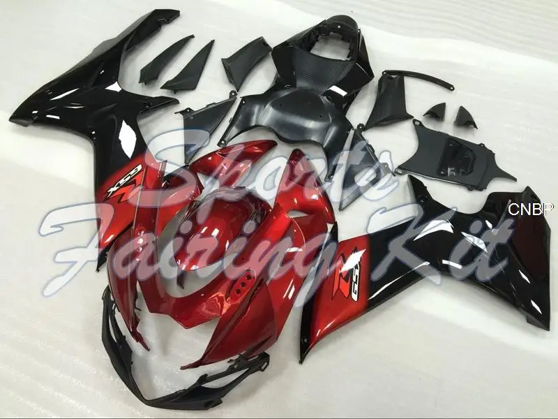 Обтекатели для GSX-R600 2011 - 2018 K11 черные красные Φ 15 16 пластиковые набор всего тела 13 14