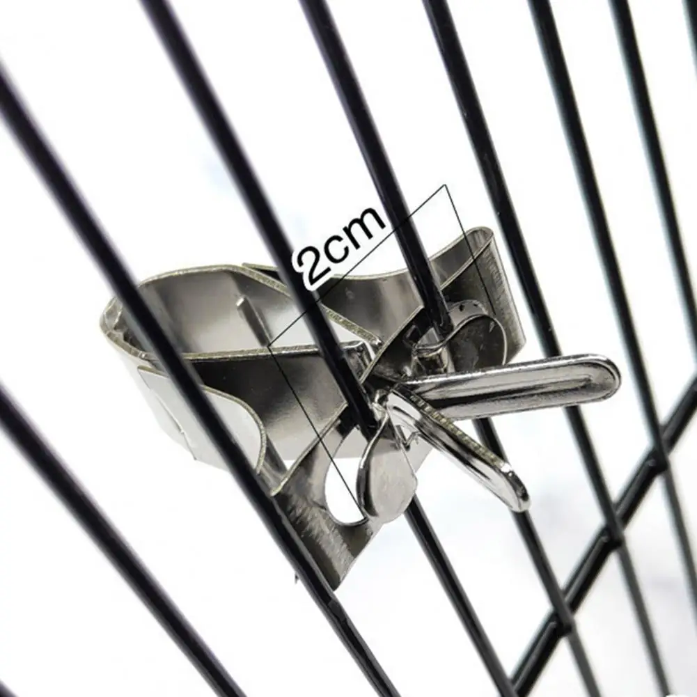 Stable Bird Cage Clip Durable Birdcage Clip Smooth Anti-rust Stable Birds Food Holder