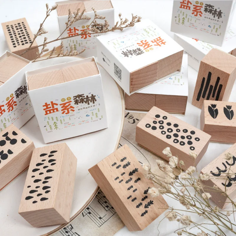 Mini Timbre Horloge Vintage - Tampon Bois Caoutchouc Pour Scrapbooking - DIY