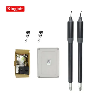 

Black automatic swing gate opener motor dual arm opener operator linear actuators with remote controls Optional