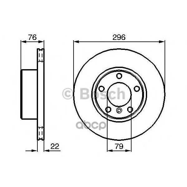Тормозной Диск 0986478848 Bosch арт. 0986478848