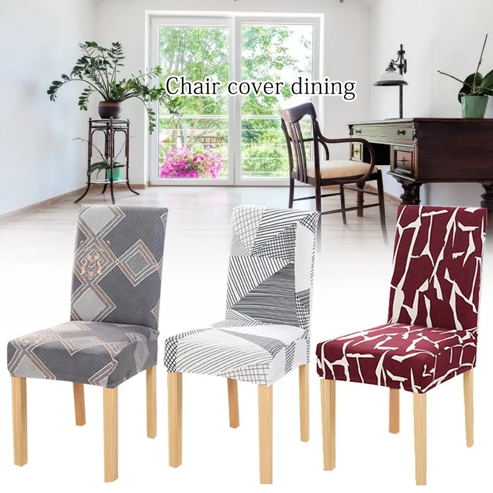 

Chair Cover Spandex Slipcovers For Dining Room Stretch Elastic Chair Covers Banquet Hotel Wedding Dining Chair Cover