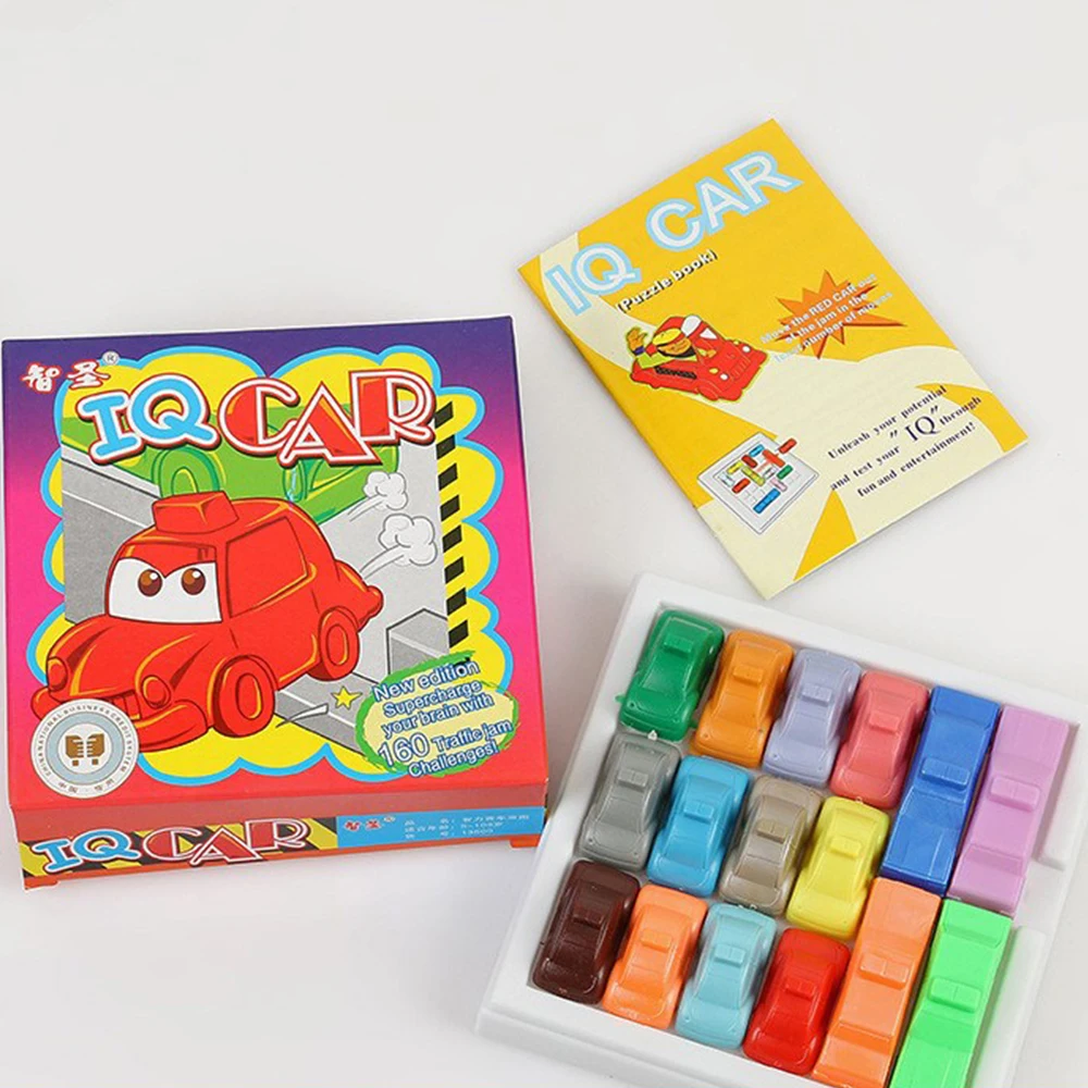 

Plastic Car Puzzle Toy IQ Car Game Ignite Mind Cultivation Creative Thinking Fun Brain Trained IQ Traffic Car