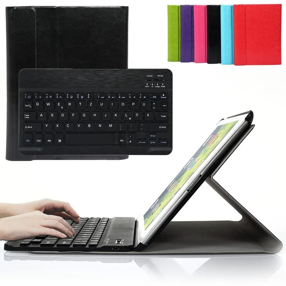 

Smart Case For IPad 2/3/4 With Detachable Wireless Bluetooth Keyboard Case US/UK/FR/IT Language Layout