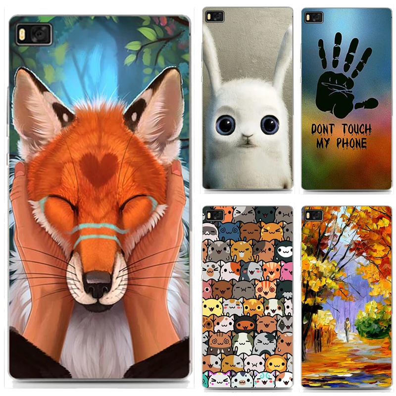 For Coque Huawei P8 Lite 2016 5.0'' Case Silicone TPU Cover 3D Cat Bag Ascend 2015 P8Lite ALE-L21 Phone Cases | Мобильные