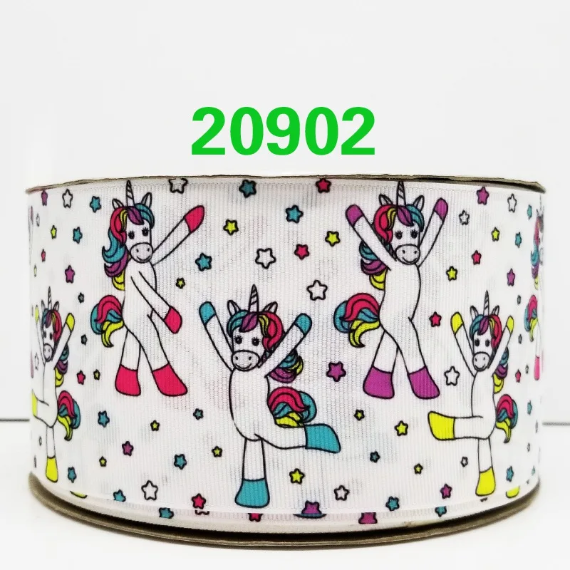 50 ярдов мультфильм Единорог печатных корсажная лента 20908