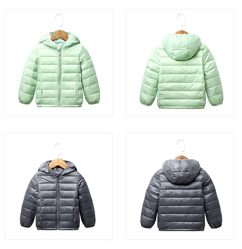 2020 Down Jackets For Girls Winter Coat Candy Color Warm Kids Down Hooded Coats For Boys 2-9 Years Outerwear Children Clothes best fall jackets