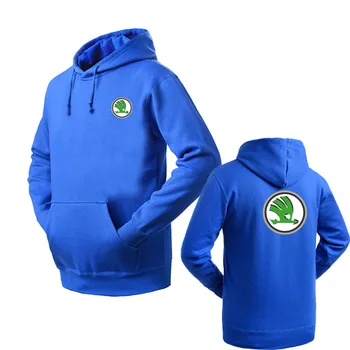 

Fashion pullover Hoodie Men Skoda logo pullover Hoody cotton Tops Style Brand New Male Hoodie Hoody