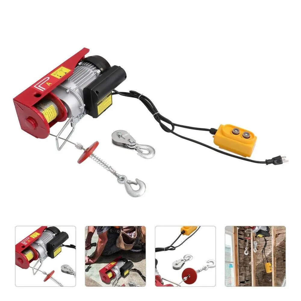 

100/200Kg Electric Hoist Lifting Wire Hanging Crane Hoisting Machine with Wire Rope Pulling Winch