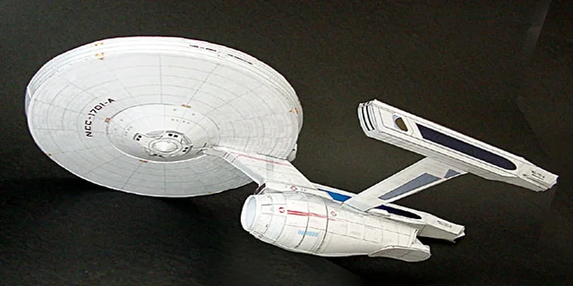 Star Trek U.S.S. Enterprise NCC-1701-A DIY Handcraft PAPER MODEL KIT Handmade Toy Puzzles 4