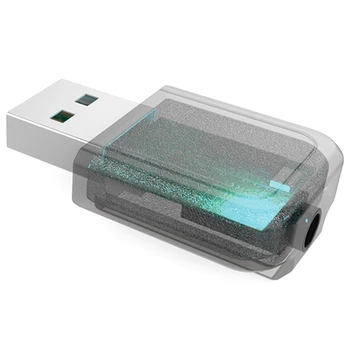 

USB Bluetooth 5.0 Transmitter Receiver 3 in 1 Mini 3.5mm Jack Stereo Wireless Adapter for TV Car PC Headphones(Black)