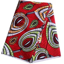Голландский высококачественный Африканский настоящий воск 100 хлопок ткань Красный Печатный воск набивная ткань tissu воск Африканский ветер голландский Красный воск 6 ярдов