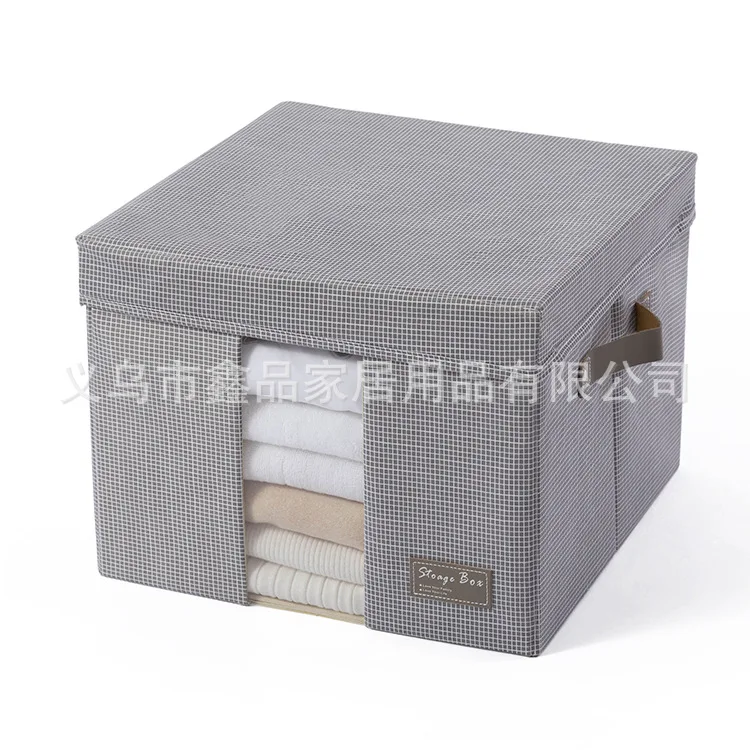 Front Window Transparent Storage Box Clothes Storage Box-Washing Folding Storage Box Dustproof Oxford Cloth Storage Box