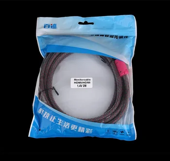 

2019 high quality HDMI Cable video cables gold plated 1.4 1080P 3D Cable for HDTV splitter switcher 0.2m 0.3m 0.5m 1m for TV