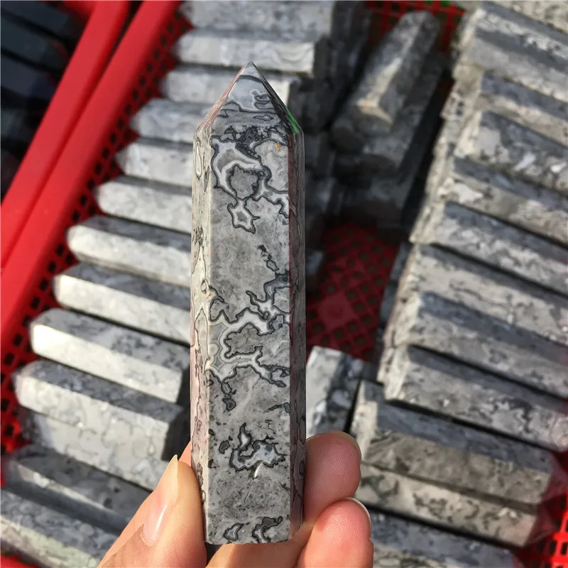 natural crystal wand point picasso quartz crystal point for decoration