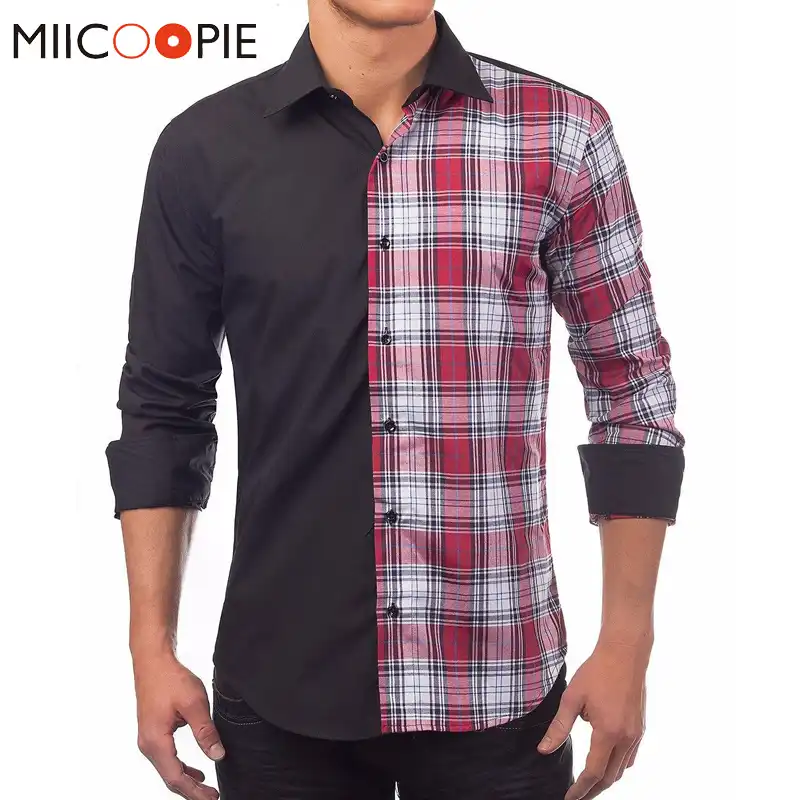 red check shirt black jeans