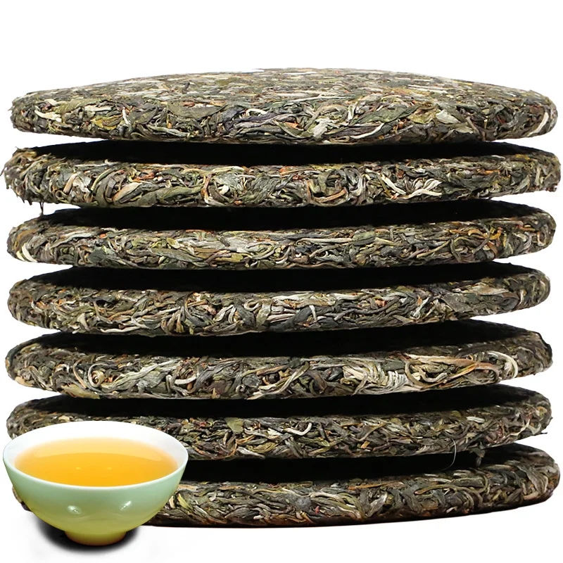 

357g China Yunnan Raw pu'er Tea Ancient Tree Pu'er Tea Linyi Gold Leaf Green Food for Health Care Lose Weight