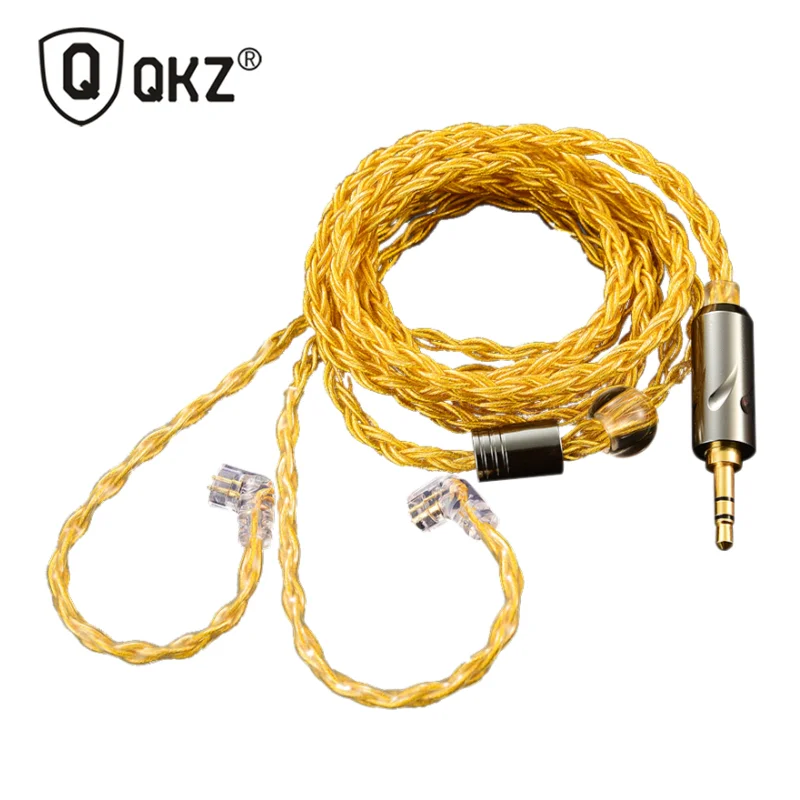 QKZ T1 200 Core 8 Strand OFC Copper Silver Plated Earphone Upgrade