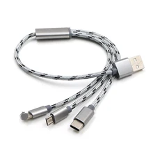 3в1 usb type C кабель micro usb usb type c Micro fast USB кабель type-c для iPhone XR 5 5s oneplus 6t Samsung s9 быстрая зарядка зарядка для айфона кабель кабель для зарядного устройства кабель для быстрой зарядки