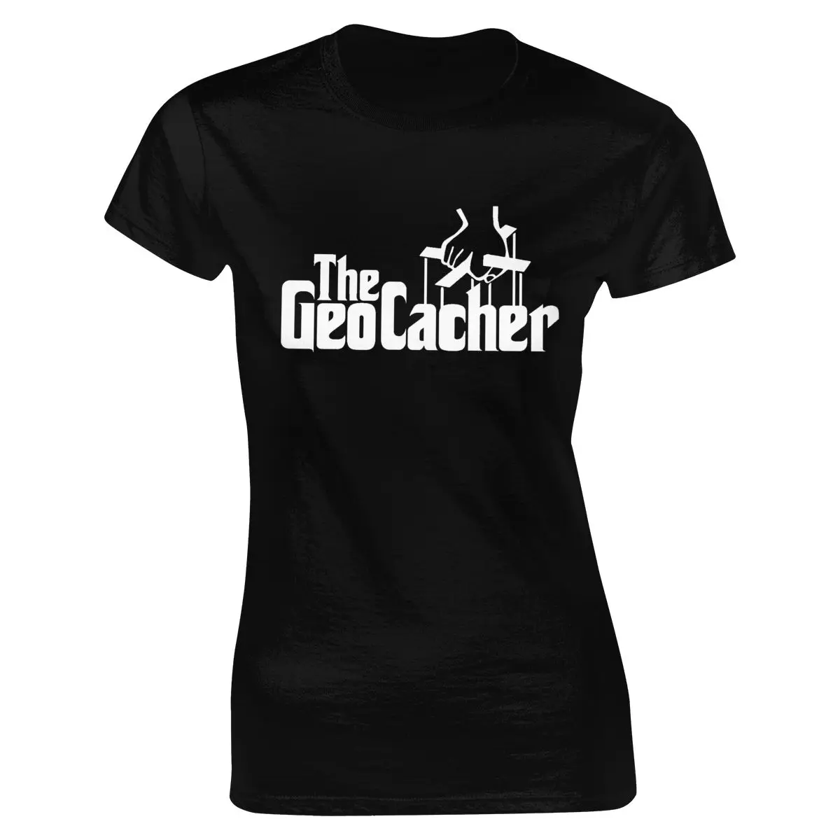 

The Geocacher Funny Geocaching T-shirt Godfather Spoof Men 100% Cotton T-shirt Women T Shirt O-neck Print Casual Short Summer