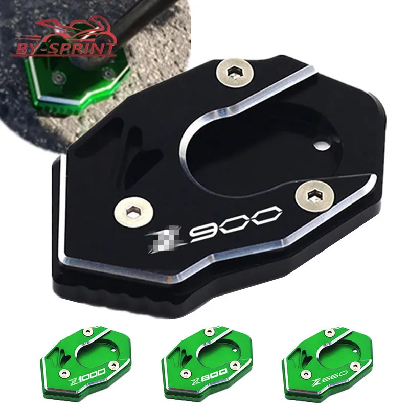 Motorcycle For Kawasaki Z650 Z900 Z1000 Z1000SX Z800 ER-6N ZX6R ZX10R CNC Aluminum Kickstand Plate Extension Pad Stand Enlarger |