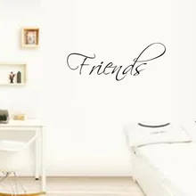 Друзья гостиная спальня съемные наклейки на стену импортные товары производители Европа и Америка пословицы бумага английский на заказ