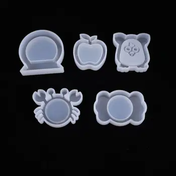 

1PC Candy Shaker Molds Epoxy Resin for DIY Making Finding Accessories Resin Badge Crab Jewelry Tools Handmade Charms Mould