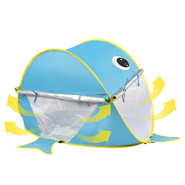 Baby Beach Tent Uv-protecting Sunshelter With A Pool Baby Kids Beach Tent Pop Up Portable Shade Pool UV Protection Sun Shelter 5